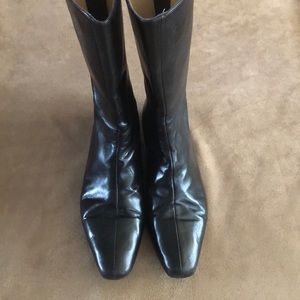 Manolo Blahnik Black Boots Size 37 1/2